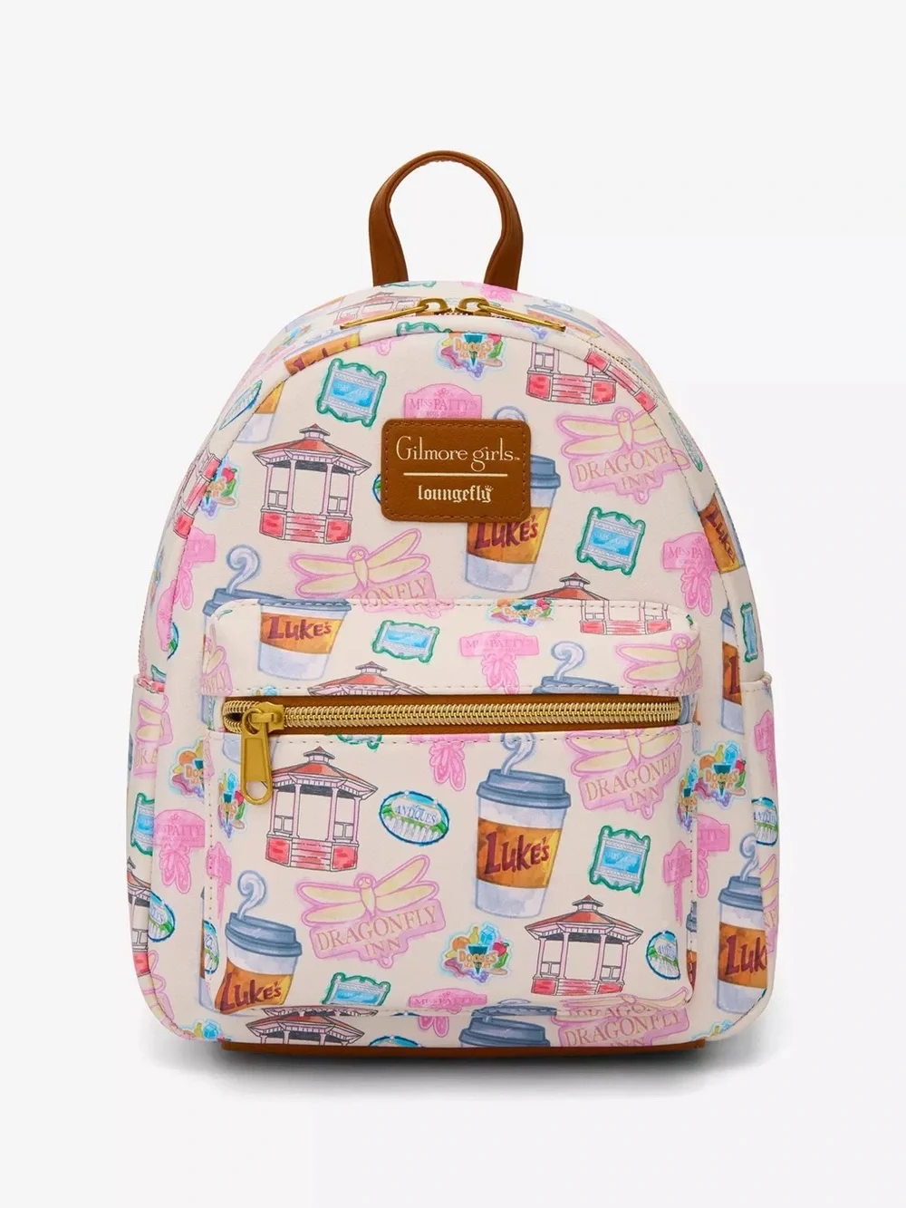 Loungefly Gilmore Girls Stars Hollow Icons Mini Backpack Hot Topic - Picture 1 of 4